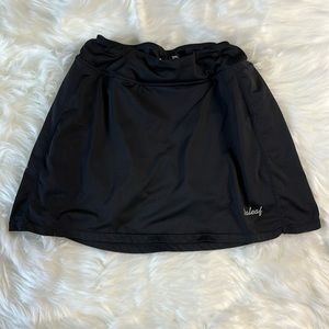 Black Golf/Tennis Skirt with Built-In Shorts with Pockets | Baleaf | Size XS